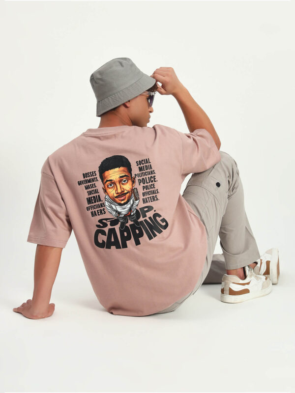 Men's Biege T-shirt - Image 7