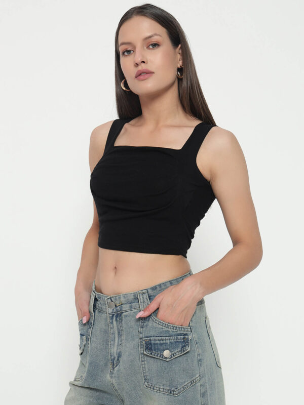 Women's Black Tant Top - Image 4