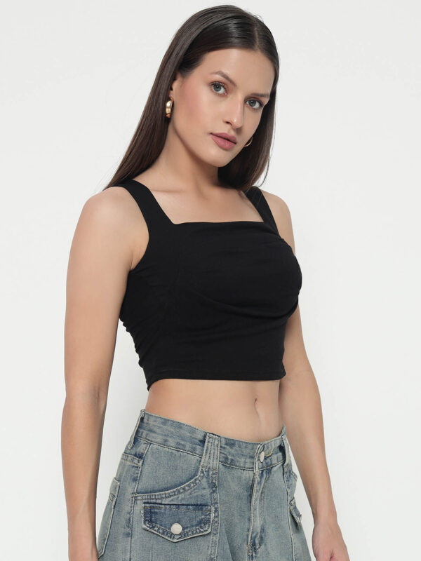 Women's Black Tant Top - Image 3