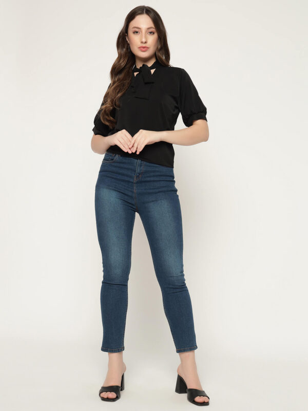 Women's Black Tye Shirt - Image 6