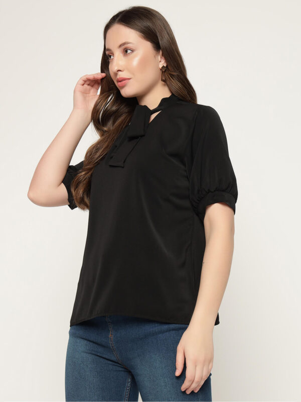 Women's Black Tye Shirt - Image 4