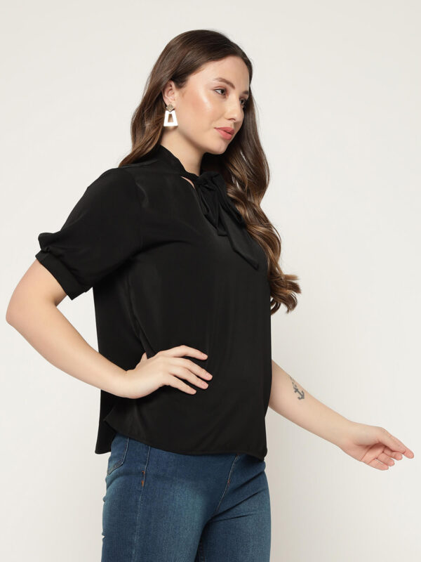 Women's Black Tye Shirt - Image 3