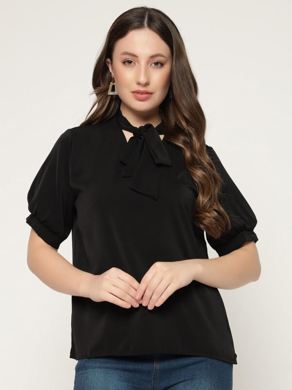 Women's Black Tye Shirt