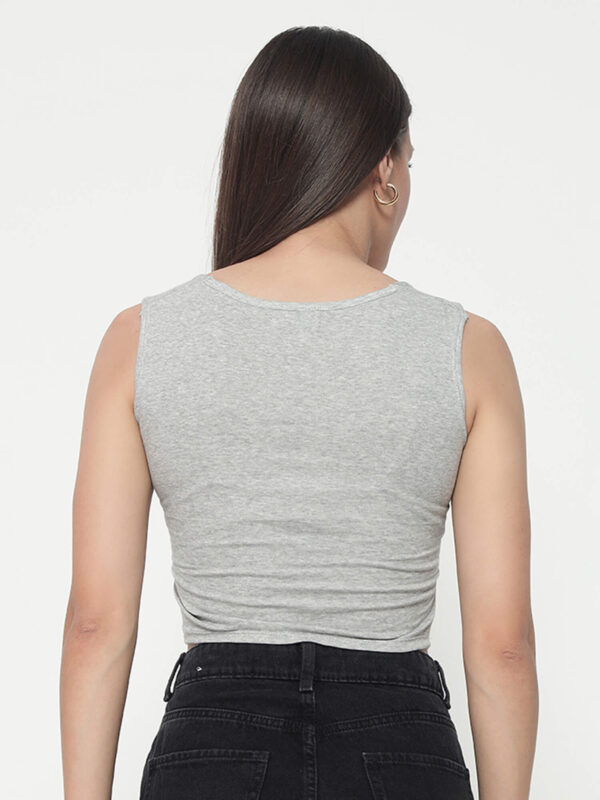 Women's Fog Grey Tant Top - Image 2
