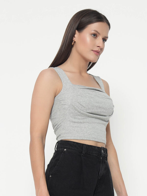 Women's Fog Grey Tant Top - Image 3
