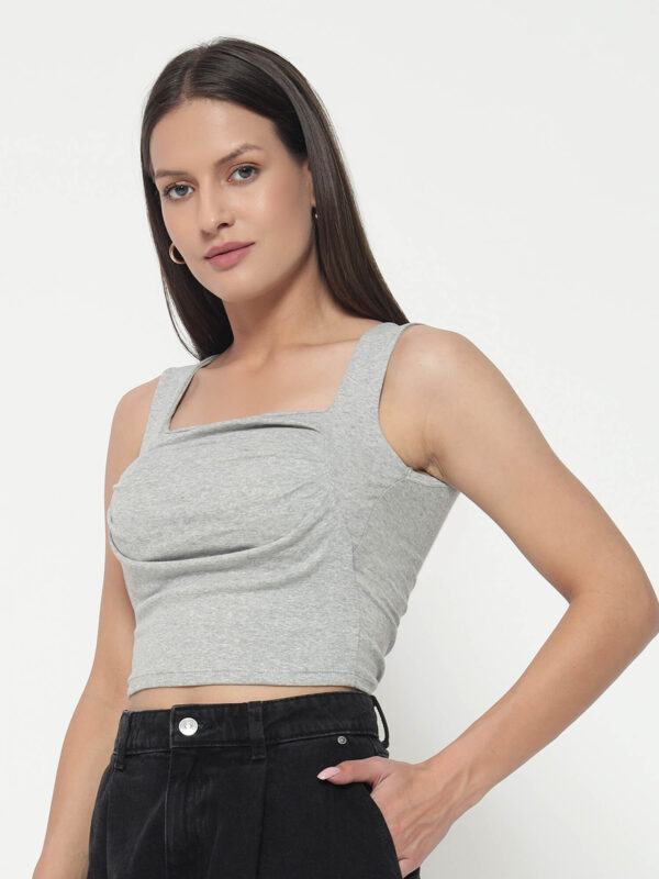 Women's Fog Grey Tant Top - Image 4