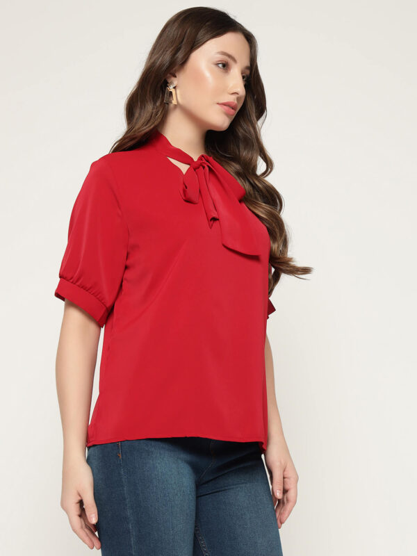 Women's Red Tye Shirt - Image 2