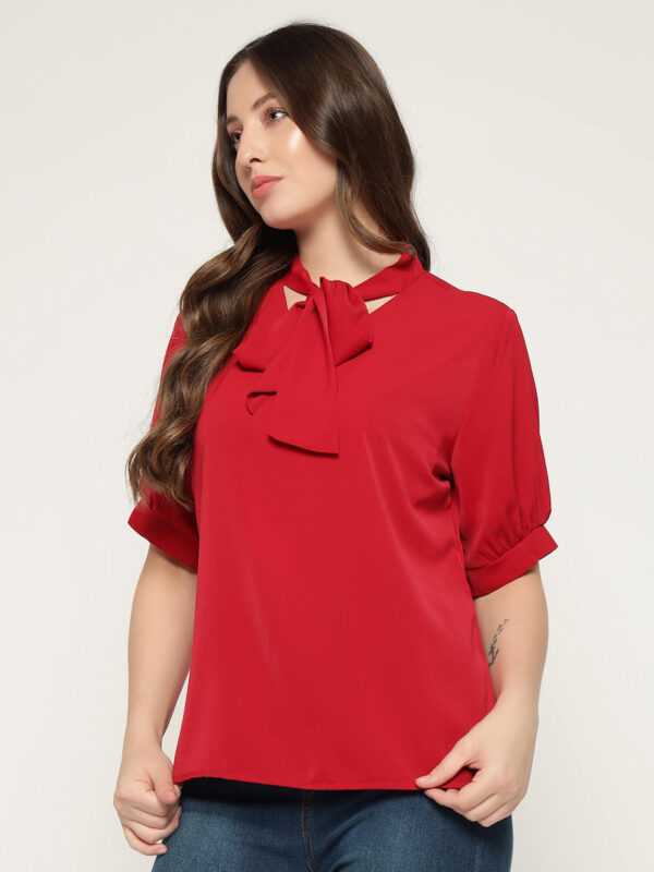 Women's Red Tye Shirt - Image 3