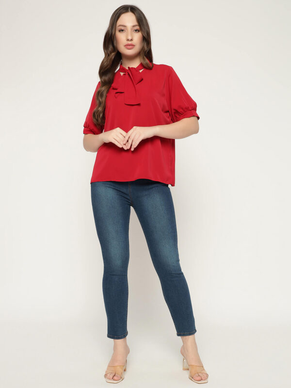 Women's Red Tye Shirt - Image 6