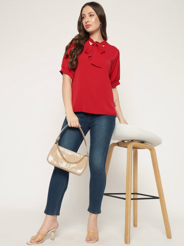 Women's Red Tye Shirt - Image 7