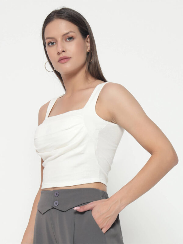 Women's White Tant Top - Image 3