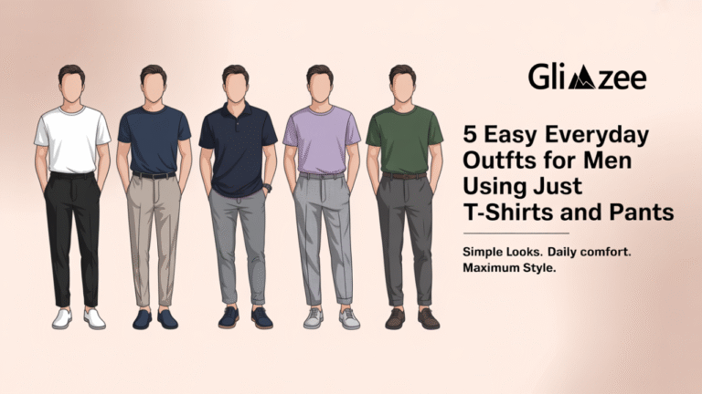 5 Easy Everyday Outfits for Men Using Just T-Shirts and Pants